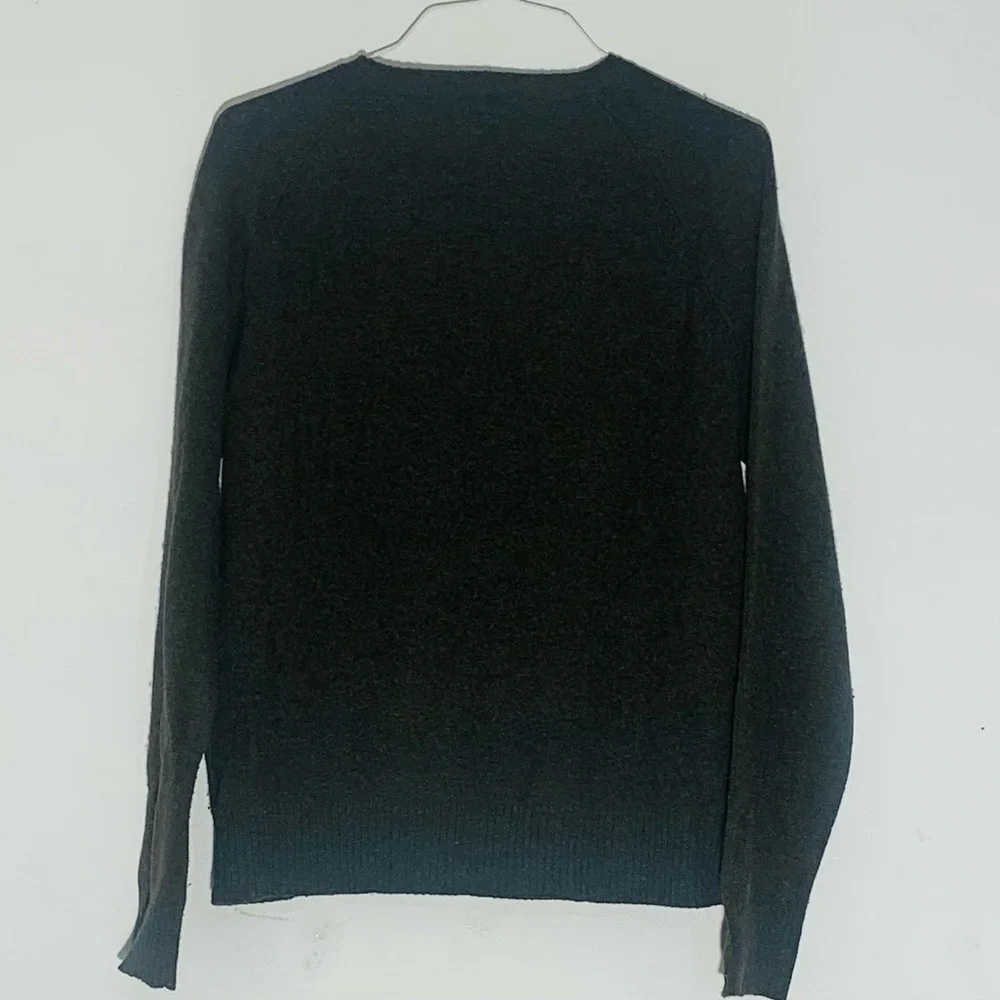 J. Crew Men's Lambs Wool Dark Green Sweater SZ M